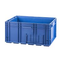 R-KLT Behälter 6429, geschlossener Boden mit Verrippung, verstärkte Wände, blau, 594x396x280mm