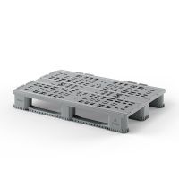 Kunststoffpalette 1200x800x160 mm - PP-Kunststoff, offenes Deck, 2000 kg