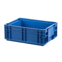RL-KLT Behälter 4147, glatter Boden, 8 Ablauflöcher, 17,35 l, blau, 396x297x147,5mm