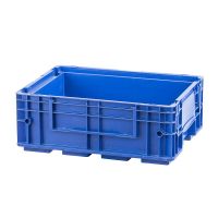 R-KLT Behälter 4315, geschlossener Boden mit Verrippung, verstärkte Wände, blau, 396x297x147,5mm