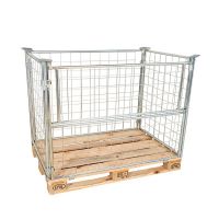 Gitteraufsatzrahmen, faltbar, galvanisch verzinkt, mit Klappe, 1200x800x1000mm