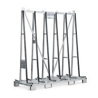 Metallregal für Glasprodukte - 2200x900x1800mm - beidseitig beladbar